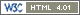 sito conforme agli standard W3C HTML 4.01